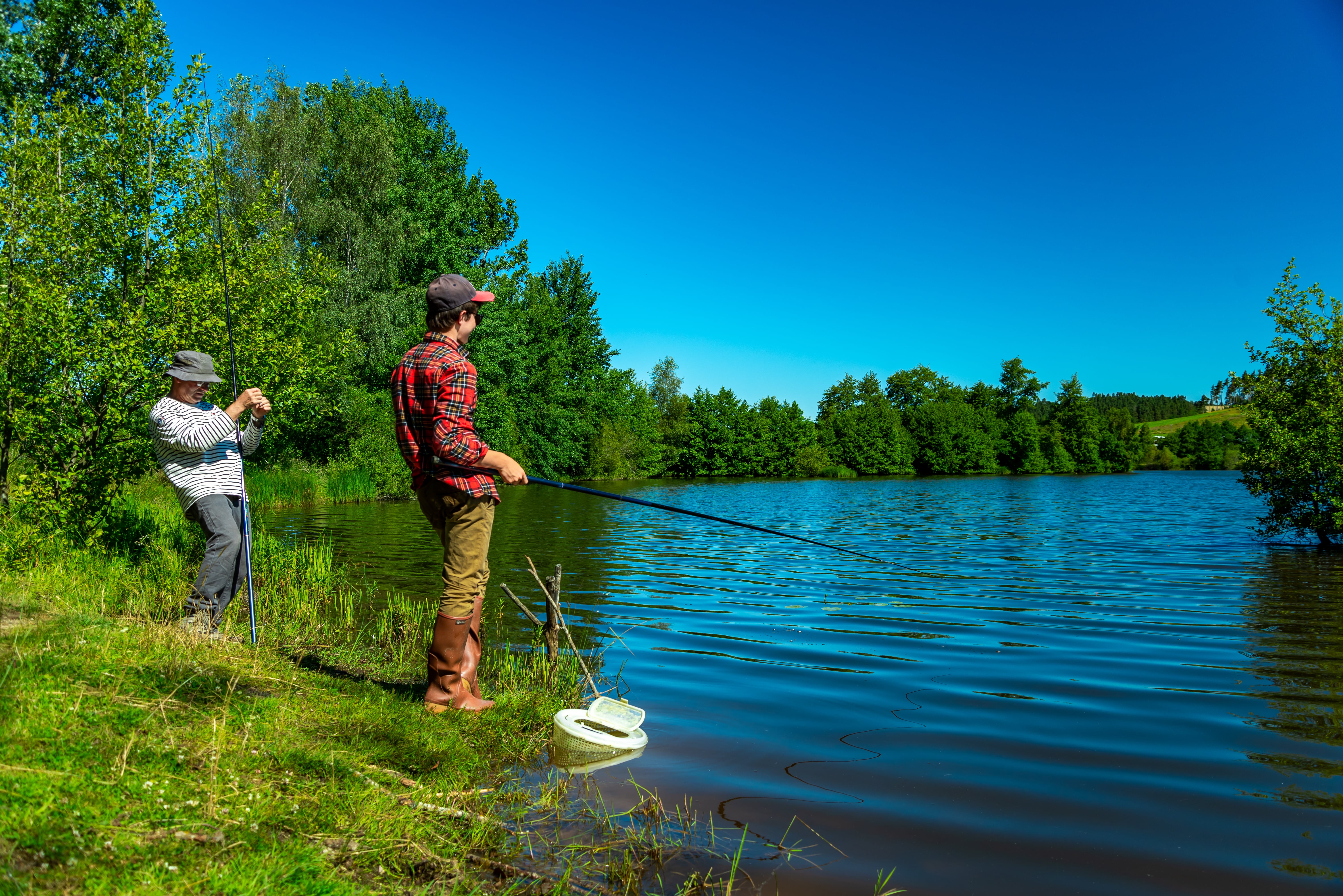 Initiation pêche au plan d’eau de la Chazette ©Ludo-Visuel