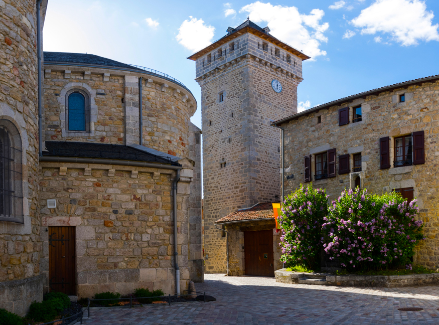 Le Malzieu-Ville – Tour de l’horloge (c) Marion Larguier – OT Margeride en Gevaudan